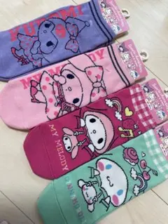 【新品】サンリオ　靴下 ソックス　マイメロ　シナモンロール クロミ 23～25