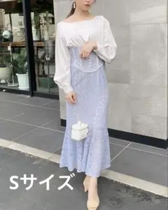 eimy istoireサテンドッキングマーメイドワンピース　Sサイズ