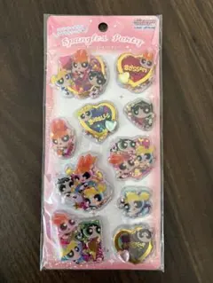 パワパフ カミオ ぷっくりシール 正規品 スパンコール シャカシャカ ボンドロ