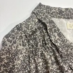 美品 BEAUTY&YOUTH ブラウス シャツ 日本製 総柄 ギャザー 春