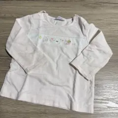 familiar 長袖Tシャツ ベビーピンク80cm