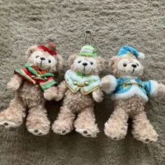 ダッフィシェリーメイぬいぐるみ３体