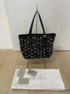 JIMMY CHOO ジミーチュウ　トートバッグ　スター　ブラック　サシャS
