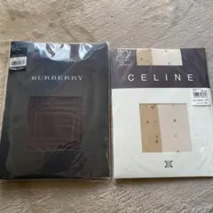 BURBERRY 95デニール & CELINE ストッキング2足セット