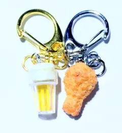 【フライドチキン】ビールジョッキA キーホルダー　S792