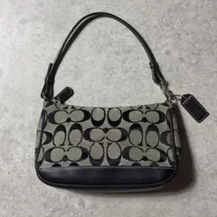 COACH 6094 ブラック シグネチャー ミニアクセサリーポーチ