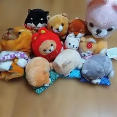 豆しば三兄弟キャラクターぬいぐるみ11体セットまとめ売り