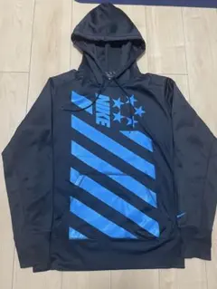 Nike Therma-Fit パーカー M ブラック/ブルー