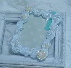 ハンドメイド　硬質ケース　トレカケース　ホイップデコ　推し活　水色