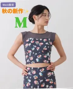 [SUKALA] ローズプリントタンクトップM