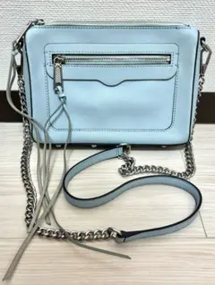 Rebecca Minkoff レベッカミンコフ レザー ショルダーバッグ　水色のサムネイル