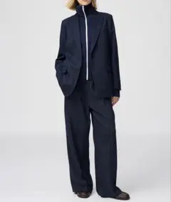 【新品】UNIQLO C ユニクロシー　イージーワイドパンツ　ネイビー　XL