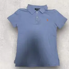 最終値下！ポロラルフローレン　半袖ポロシャツ　水色　S レディースシャツ
