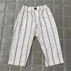 ブリーズ 110cm 先染めストライプパンツ 8分丈