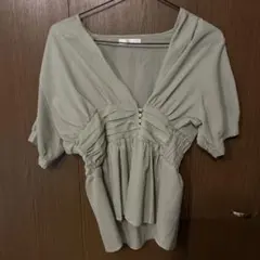 fifth フロントボタン ペプラムブラウス