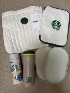 Starbucks キルティングトートバッグ ホワイト 2024福袋