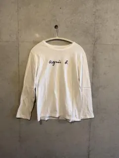agnès b. ロゴ入り 長袖Tシャツ サイズ2