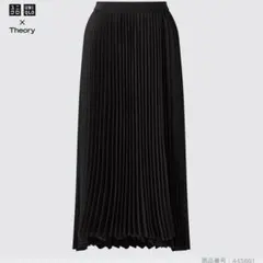 ユニクロ x Theory ブラック プリーツラップスカート XS