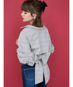 バックリボンチェックシャツ【dazzlin】のサムネイル