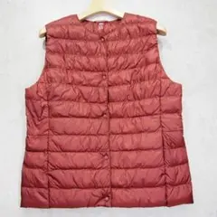★ユニクロ ウルトラライトダウンコンパクトベスト/レディース(XL)エンジ