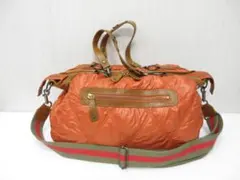 オレンジ トートバッグ