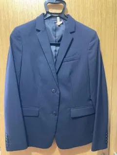 UNIQLO ネイビー　ストライプ　スーツ ジャケットパンツスカート3点セット