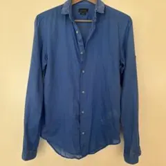 ZARA MAN スリムフィット ブルーシャツ