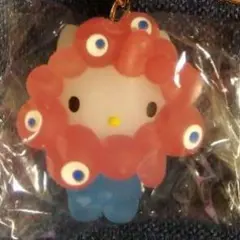 ♥大阪関西万博　立体マスコットキーホルダー　ミャクミャク　ハローキティ　クリア♥