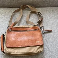 吉田カバン・PORTER ショルダーバッグ ベージュ/ブラウンFIELDシリーズ