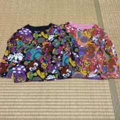 グラグラ　長袖Tシャツ 2枚セット 100㎝　総柄　パンダ　ロンT