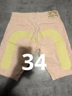 EVISU ショートパンツ ピンク カモメペイント　34