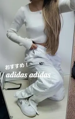 A11774 adidas♡おすすめ ナイロンシャカシャカ かわいいデザイン