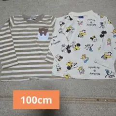 mimorai ストライプ柄 長袖カットソー 100cm