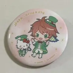 プ*！様 カラフルピーチ　サンリオコラボ　じゃぱぱ＆キティ　缶バッチ