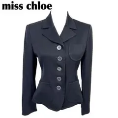 【美品】miss chloe テーラードジャケット5ボタン 40 黒のサムネイル