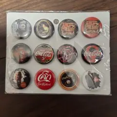 コカ・コーラ レトロ缶バッジ 12個セット