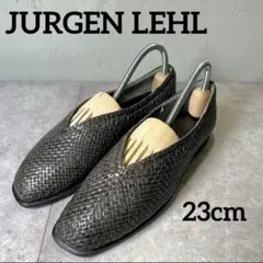 美品 JURGEN LEHL フラットシューズ メッシュ Vカット 23cm