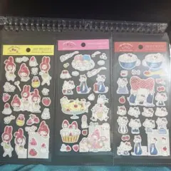 サンリオ　ところこむぎコラボシール3点セット