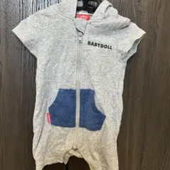 BABYDOLL フード付きロンパース 70