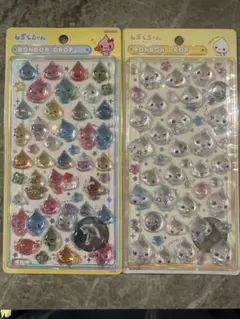 ボンボンドロップシール しずくちゃん B、みるみるちゃん 2枚セット
