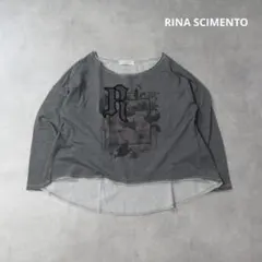 RINA SCIMENTO / オーバーサイズ プリント カットソー Tシャツのサムネイル