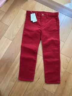 COMMERCIALISM 赤 コーデュロイ パンツ 110A