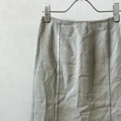 プリーツスカート グレー ロングスカート
