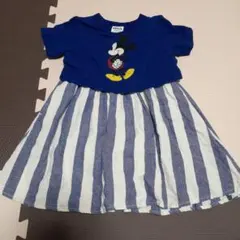 ブリーズ　BREEZE　ワンピース　ミッキー　半袖　100