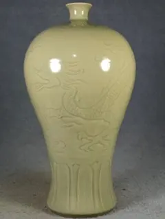中国 骨董品 宋時代 汝窯 瓶 旧家蔵出し 陶芸 古美術 宋時代 汝窑冰片 瓜楞梅瓶 中国古美術 骨董品 旧家蔵出し 時代物 中国