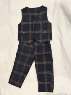 キッズ フォーマル セットアップ 100cm ベスト パンツ卒園/入園式 男の子