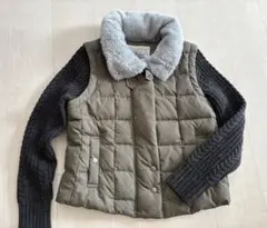 オリーブグリーン ダウンキルティングベストDw2R