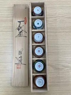 ヒロ様未使用！九谷焼　時代絵盃　洋山造　６客揃 共箱　飾り盃　酒器　美術品　陶器