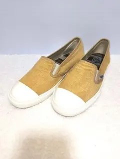 VANS スリッポン 23cm コーデュロイ マスタード