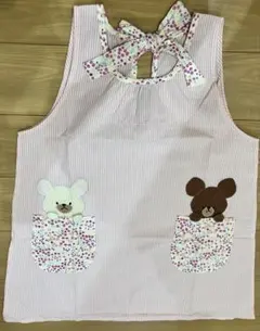 くまのがっこう　おはなばたけエプロン 学研